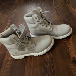 Grey Timberlands Size 8.5